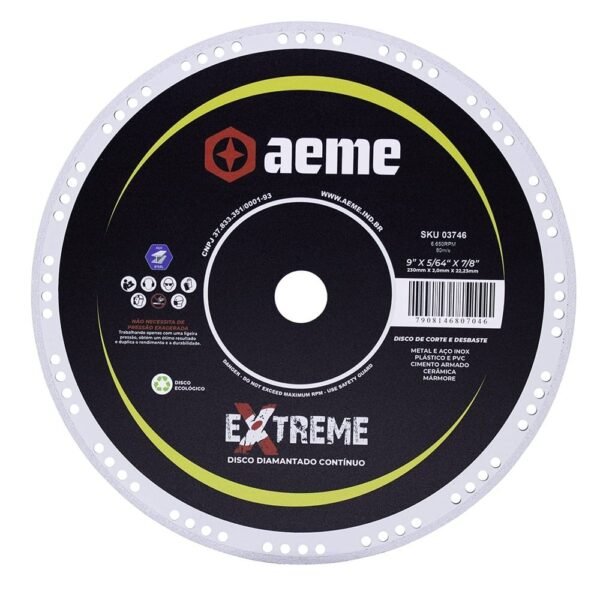 Disco Diamantado AEME EXTREME Contínuo