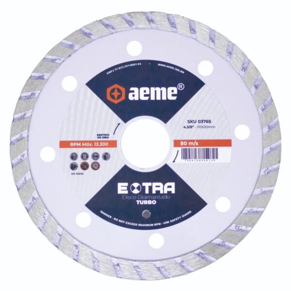 Disco Diamantado AEME EXTRA Porcelanato Turbo